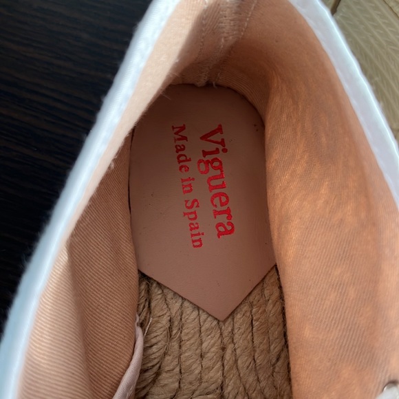 New Ladies lace up white lace Espadrilles Sneakers size 37 - Picture 6 of 6